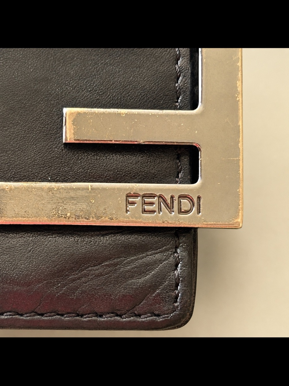 FENDI ZUCCHINO FF logo Canvas Continental Wallet GUC - Picture 7 of 9